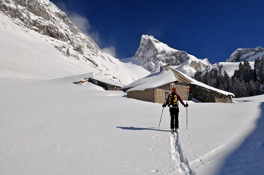 Arrivée aux Chalets d'Oche