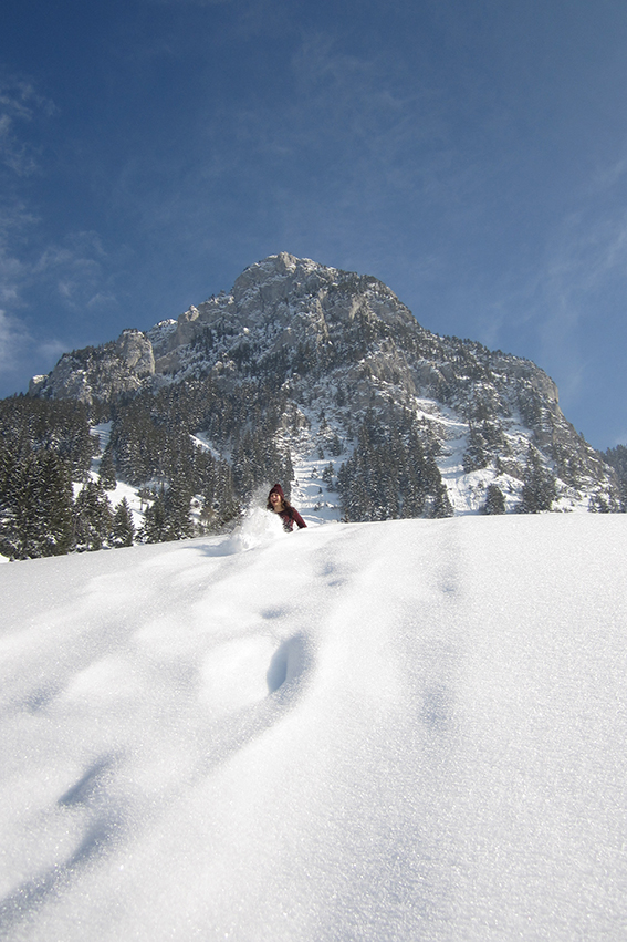 Raquettes sous la Dent d'Oche